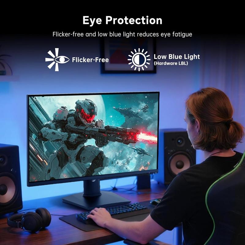 KTC 27" 1080P FHD 240Hz Gaming Monitor, Fast IPS Computer Monitor with Adaptive Sync, HDR10, Height Pivot Tilt Adjustable, Vesa Mount, HDMI/DP/USB, H27F7