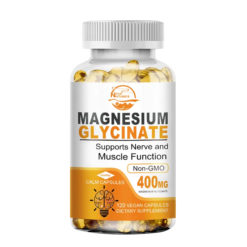 Magnesium Complex Mineral Capsules | 400mg of Magnesium Glycinate For Muscles, Joint, Nerves, Relaxation & Focus Non-GMO With Vitamin D3 & B6