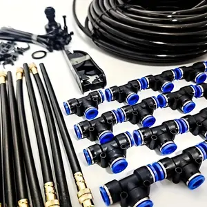 Micro Drip Irrigation Kit, Adjustable Brass Mist Nozzle, Efficient Balcony and Greenhouse Gardening Automatic Watering System, Automatic Watering Devices