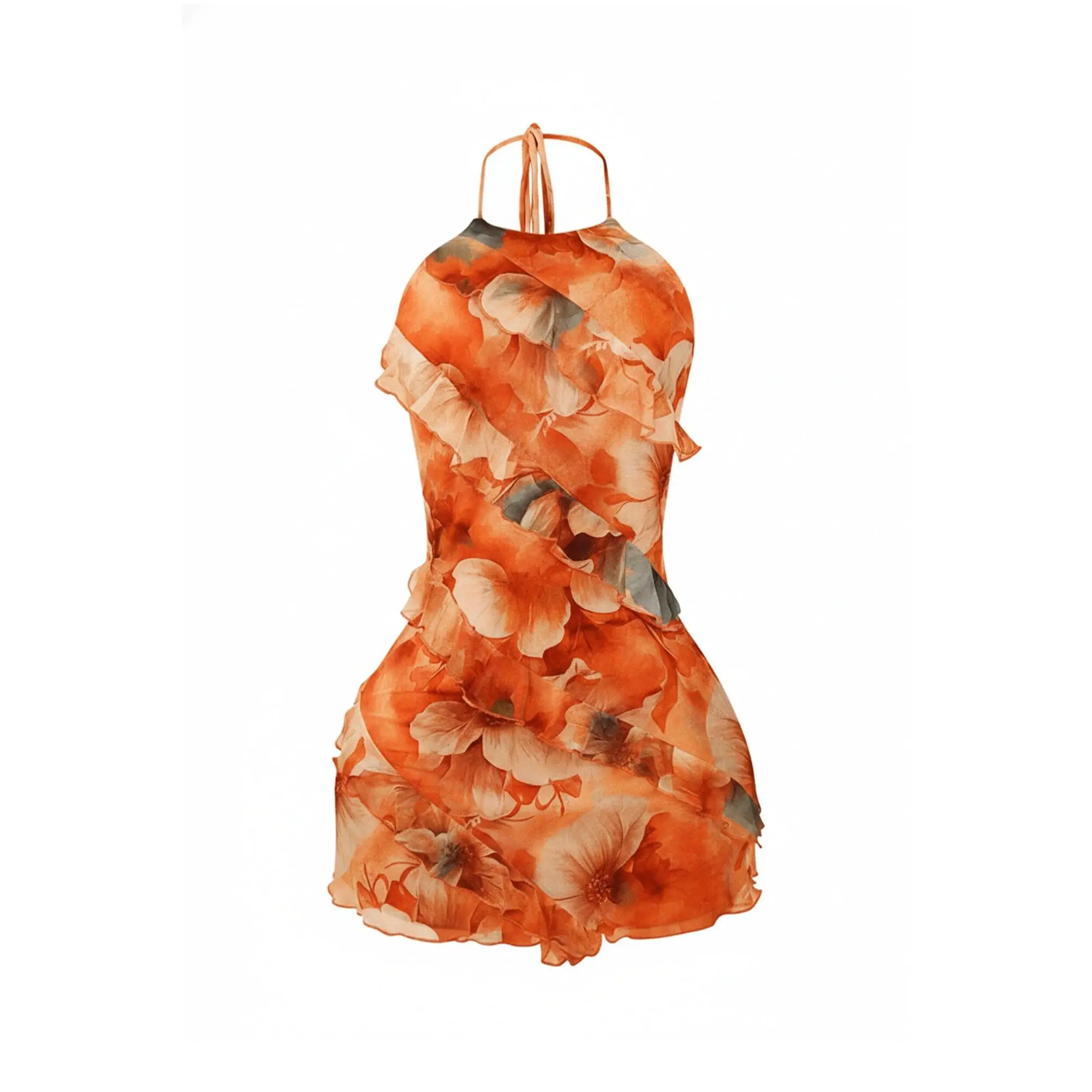 hopeless romantic mesh print ruffle dress Hopeless Romantic Mesh Print Ruffle Dress