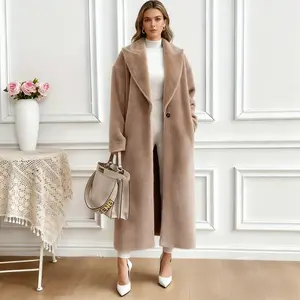 winter outfits for women Warm Fleece Jacket Long Sleeve Turn-Down Collar Coat, Casual Fall Winter Outerwear, Ladies Plush Lined Overcoat Basic Womenswear