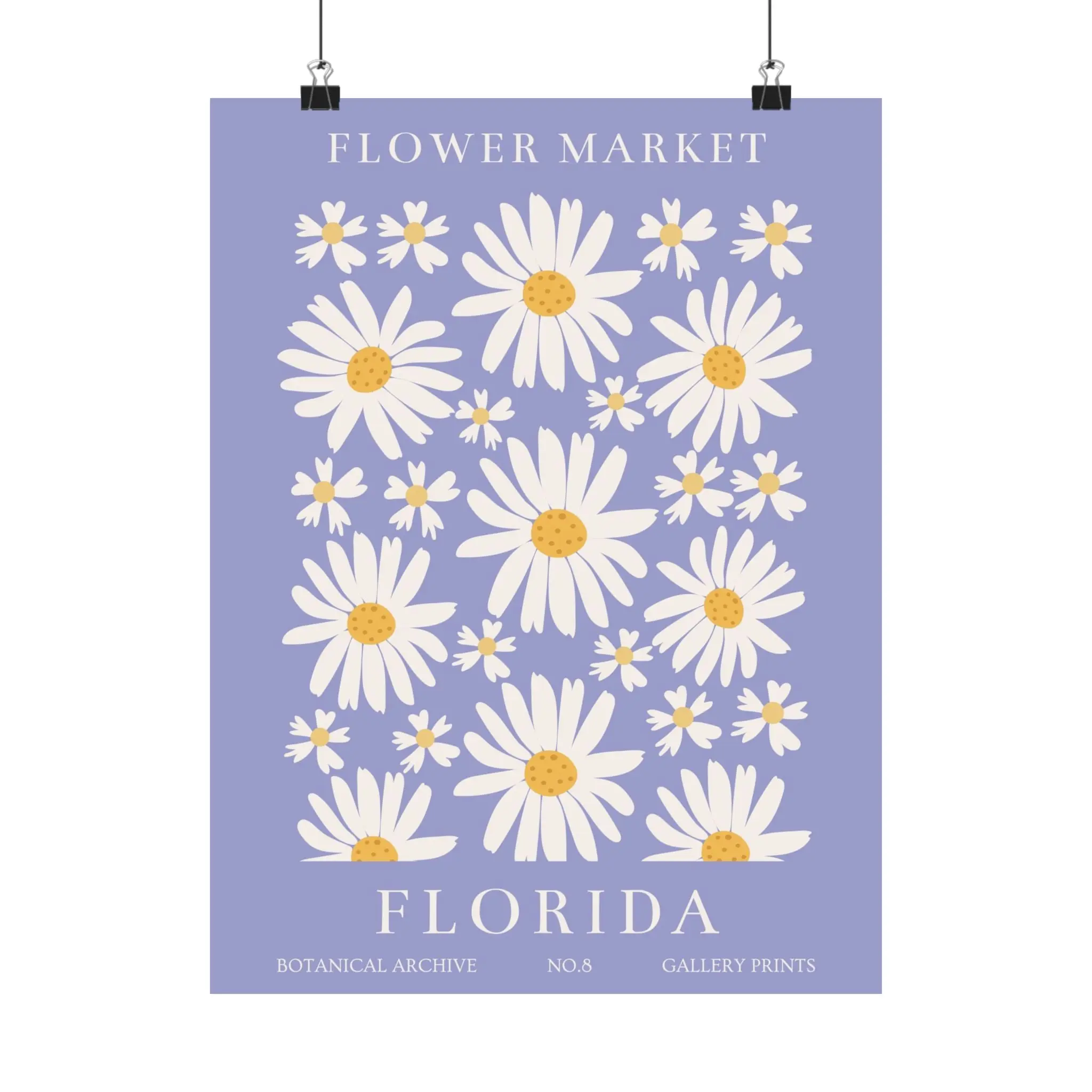 Florida Daisy Flower Poster