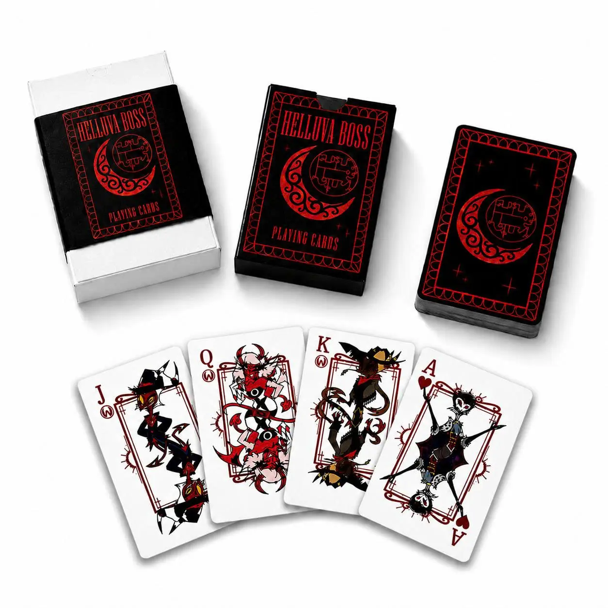 Hazbin Hotel Helluva Boss Playing Cards, Stolas & Blitzo Poker Deck, Collectible Gift Idea for Fans
