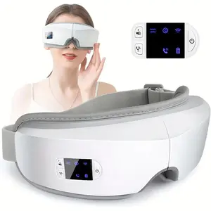 ZYLER Intelligent Eye Massager Vibration Machine for Adults - Portable Compact Personal Care Device with Pneumatic Vibration, Hot Compress, Music for On-The-Go Relaxation Relief