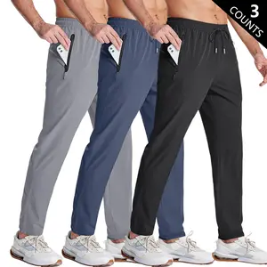 Men’s drawstring-waist athletic pants, ultra-lightweight and breathable for summer, regular casual fit, with practical zippered pockets. Designed specifically for running and fitness, featuring a sporty casual style. It keeps you cool and comfortable when