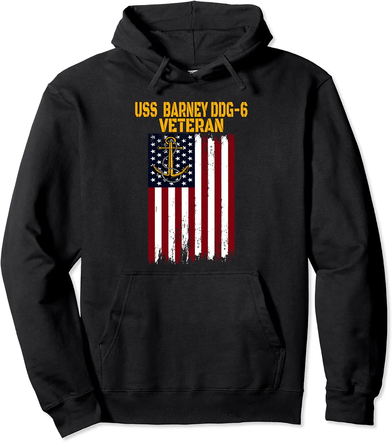 USS Barney DDG-6 Destroyer Veterans Day Father's Day Dad Son Pullover Hoodie - Jessicabal Shop 42B0B2MY6J11