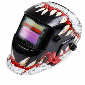 Auto Darkening Welding Helmet with Large Viewing Screen True Color Lens 4 Arc Sensors 0.1ms Response for Men Welders Solar Powered
