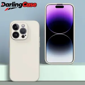 Darlingcase Straight Edge Imitation Liquid Silicone Soft Case for iPhone 17, Skin-Friendly Full Protection Cover
