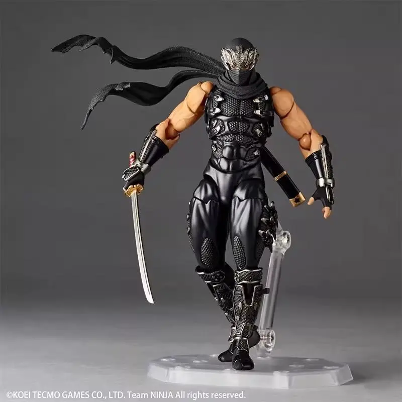1/12 Kaiyodo Ninja Figure Revoltech Amazing Yamaguchi Anime Figure RYU HAYABUSA Figurine Model Statue Doll Collection Toys Gifts