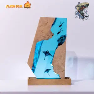 Handmade SCUBA Diver Resin Sculpture – Unique Sail-Shaped Epoxy Art, Deep-Sea Diver Collectible, Nautical Desk Display, Gift for Ocean Lovers