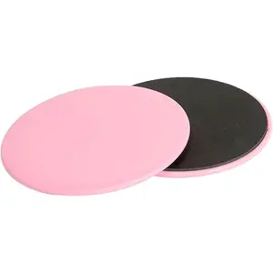 2 Pcs 6.7 Inch Pink Exercise Core Sliders Workout Slider for Yoga, Push-up and Sports