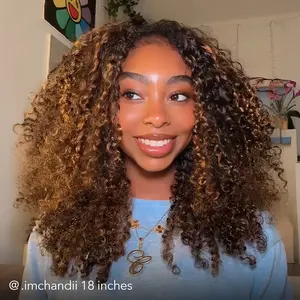 [3 IN 1 HALF WIG] Wavymy Kinky Curly 3 In 1 Seamless Flip Over Half Wig #1B30 Highlight Glueless No Lace Reusable Human Hair for 3 Hairstyles#SummerVibes