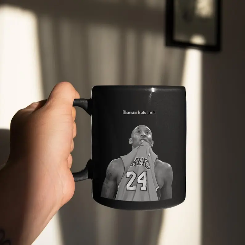 [FeeShip- Sale 45%] Basketball Mug, Kobe Basketball Lovers Mug, Perfect Gift, Black Coffee Cup, Sports Fan Present, Ceramic Tea Mug21