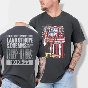 Bruce Springsteen & E Street Band World Tour 2026 T-Shirt, Vintage Rock Concert T-shirt Gift For Fans Men's Tee T-shirt All Size Gift For Women