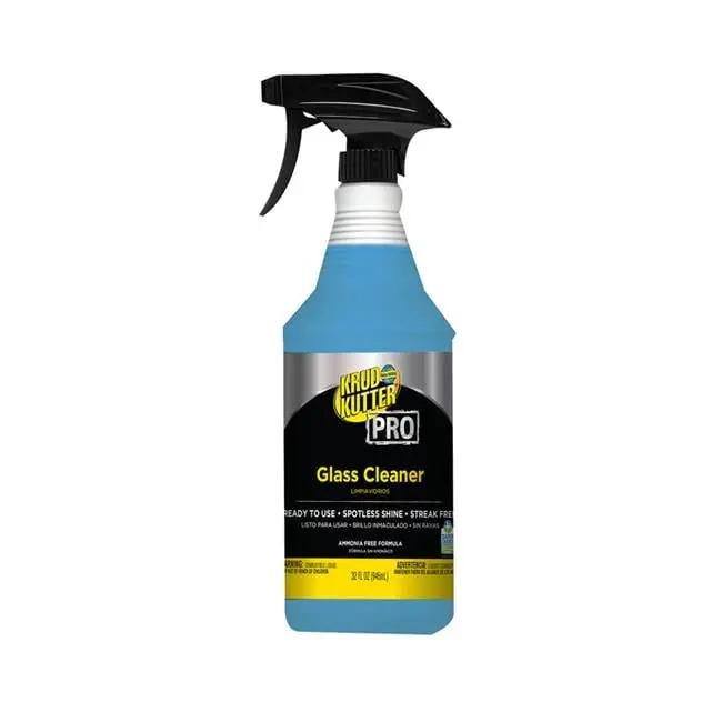 Krud Kutter Glass Cleaner - 32oz Ready-to-Use Surface Cleaner, Windshield Cleaner for Windows/Mirrors & Countertops, Streak-Free Finish