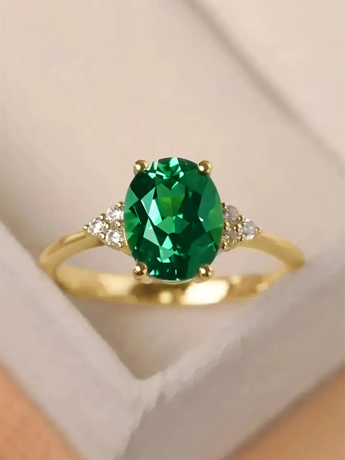1 PC Gorgeous Cubic Zirconia Ring Bridal Engagement Ring Fashion Engagement Rings For Women For Wedding Engagement Party Jewelry Valentine's Day Gift