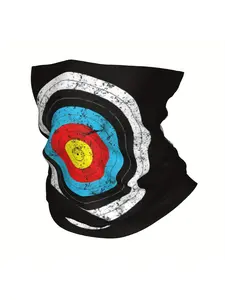 Archery Target Hunter Thin Bandana Neck Wrap Scarf Headband Funky Style Vibrant Colorful Design for Outdoor Sports Casual Wear