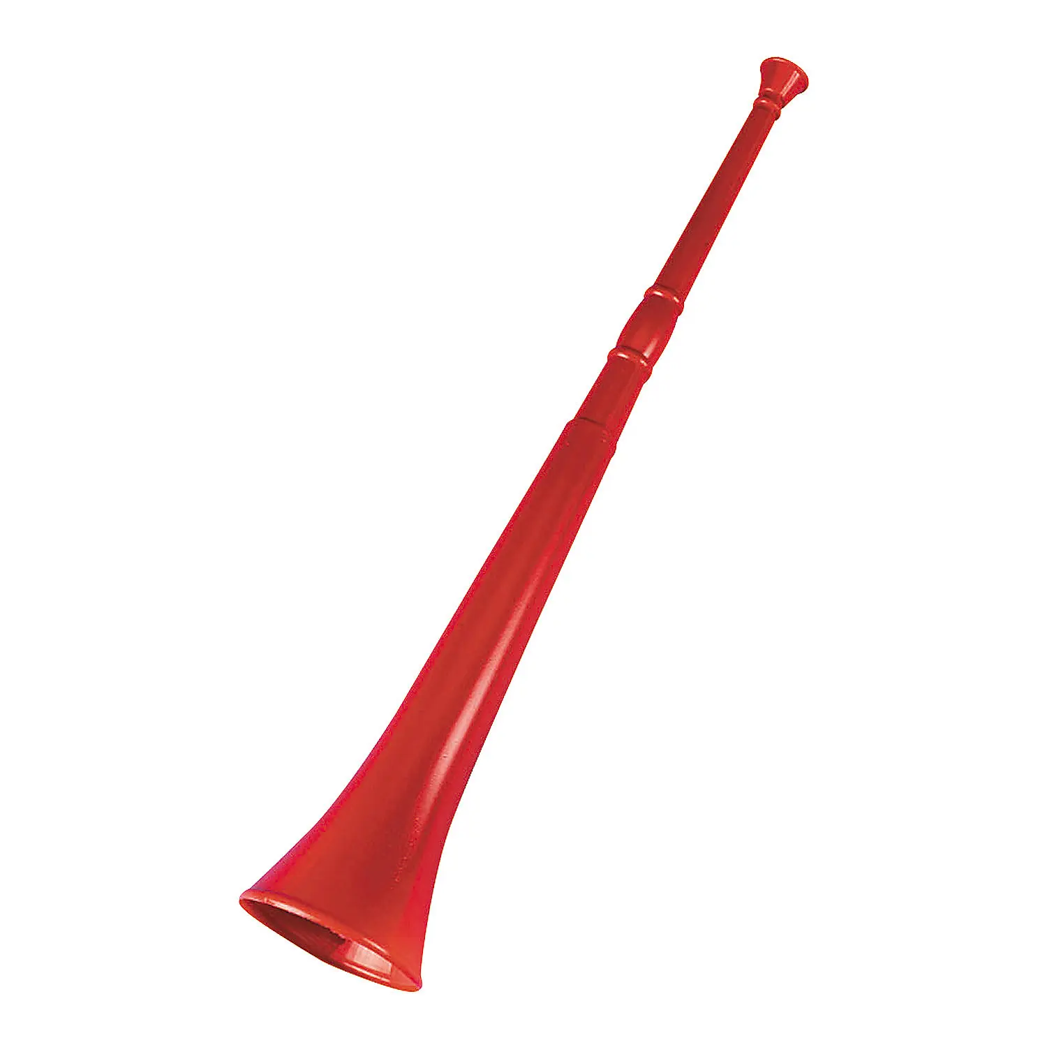 12-Pc. 28" Bright Red Collapsible Stadium Horns - Team Spirit Gear for Tailgating, Sporting Events
