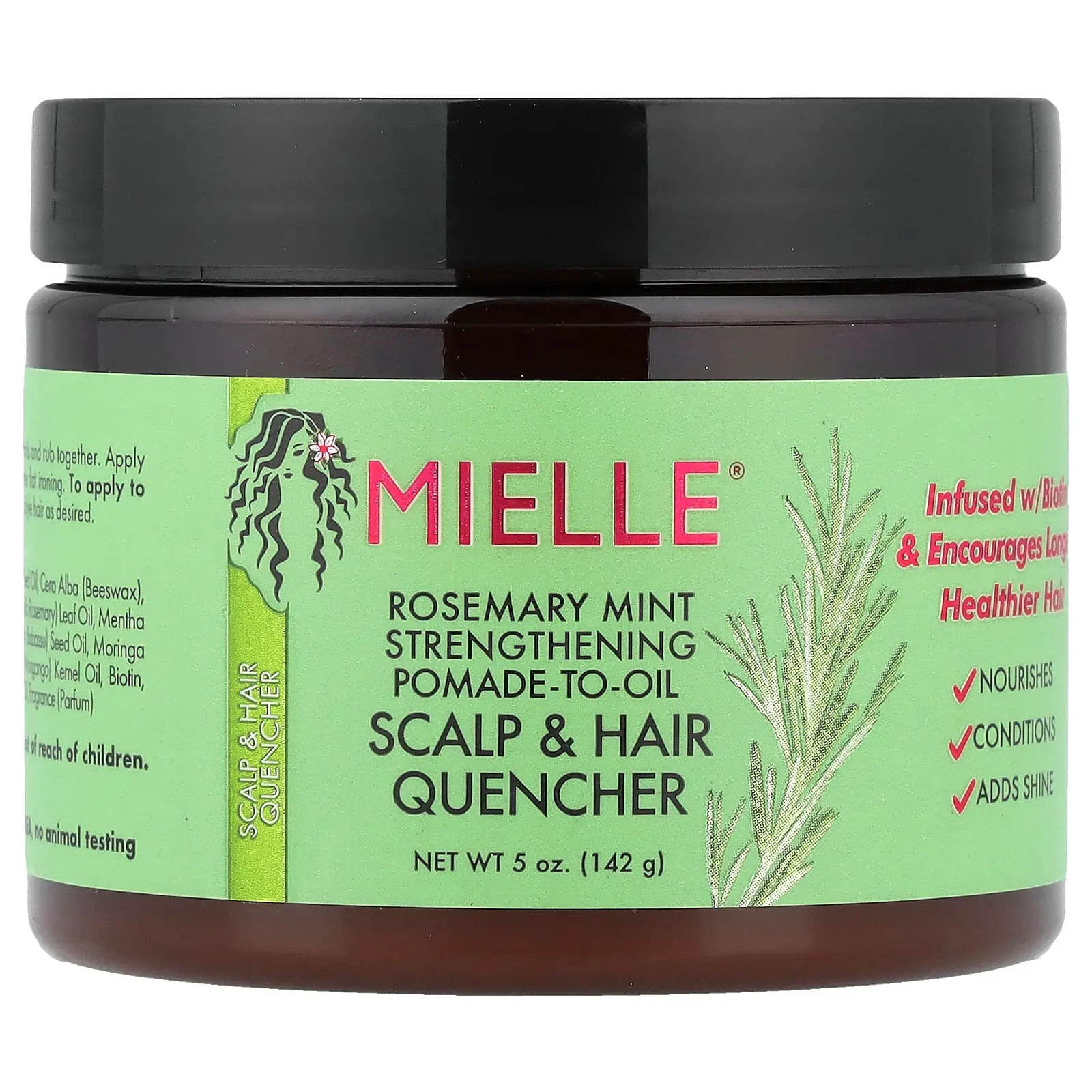 Mielle Strengthening Pomade-to-Oil, Scalp & Hair Quencher, Rosemary Mint, 5 oz (142 g) Mielle Strengthening Pomade-to-Oil, Scalp & Hair Quencher, Rosemary Mint, 5 oz (142 g)