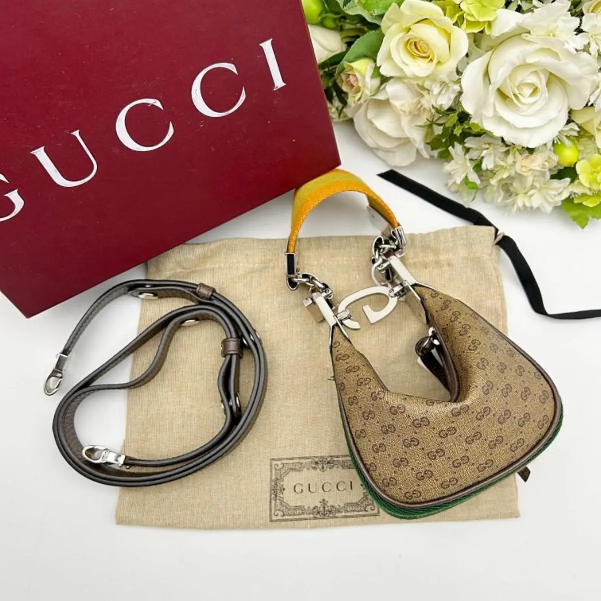 Pre-owned GUCCI As Shown Shoulder Bags Attache Mini Bag GG Supreme Canvas 2Way Shoulder Bag 2101219133737