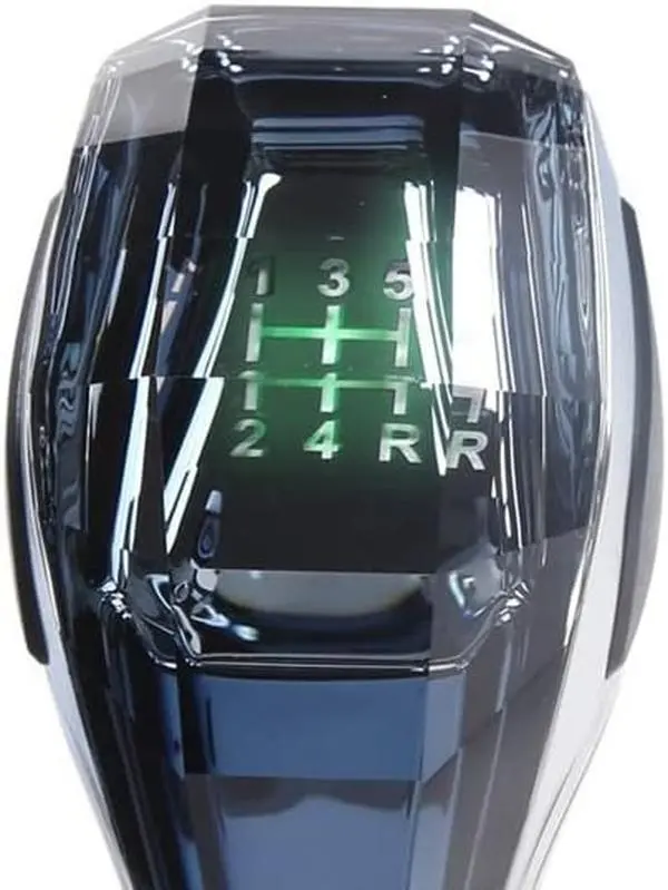 Car Universal LED Crystal Handles Manual Transmission Gear Shift Knob Lever Stick Head