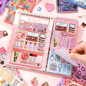 30 Sheets/book Sticker Book, Sticker Album, Copper Paper Material, Daily Series Stickers, Diary Sticker, Hand Account Stationery Water Bottle Multi-Scene Decorations