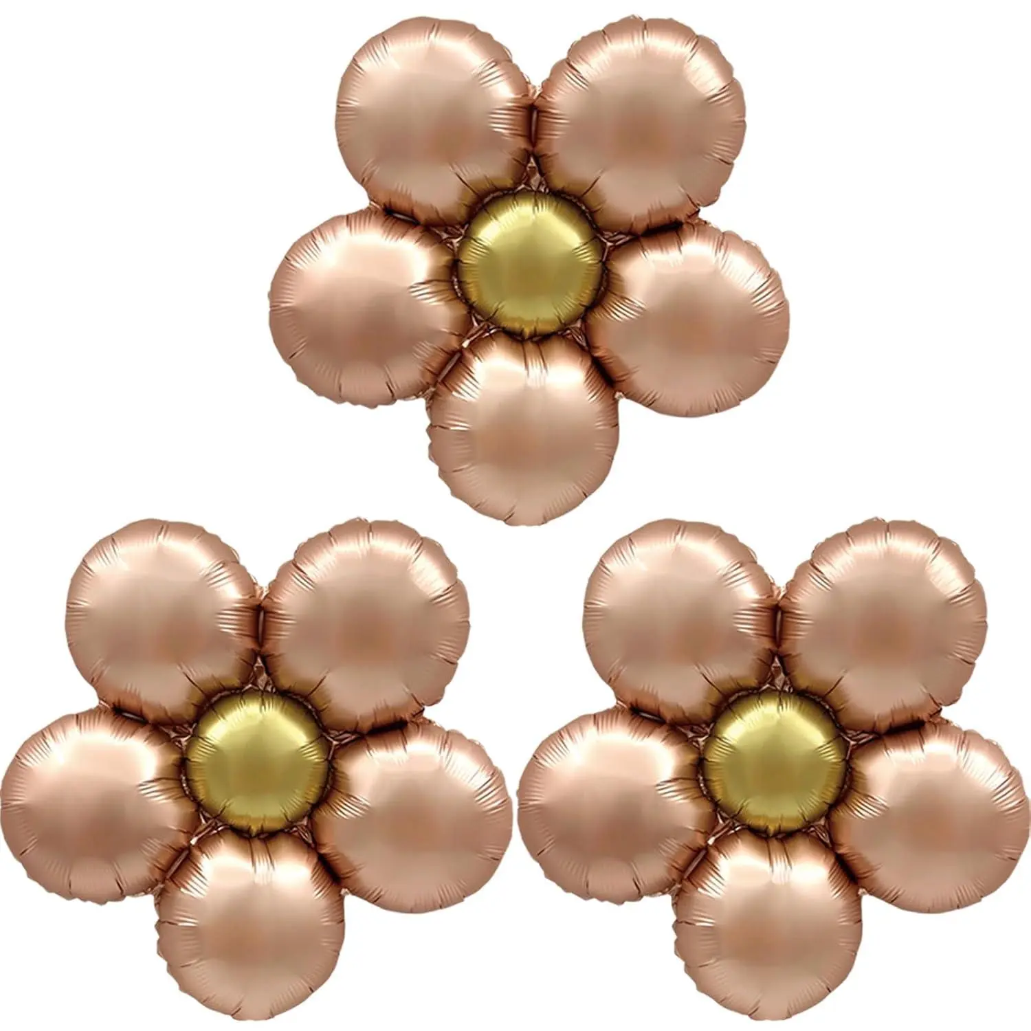 Daisy Balloons Birthday Party Decorations Rose Gold Flower Daisy Balloon Kit Shower Themed Party Boho Retro Hippie Wedding Party Supplies Decorations Favors Decor Balloons Party Sets-3 Pcs