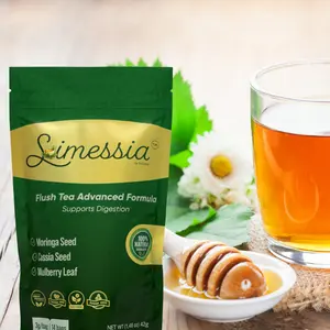 Robutop Simessia Tea - Natural Digestive Support  Herbal Blend with Lotus Leaf Cassia Seed Mulberry Leaf Moringa Seed & Green Tea 14 Vegan Gluten-Free Tea Bags Beverage