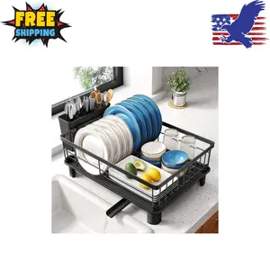 Dish Drying Rack - Space-Saving Dish Rack for Kitchen Counter