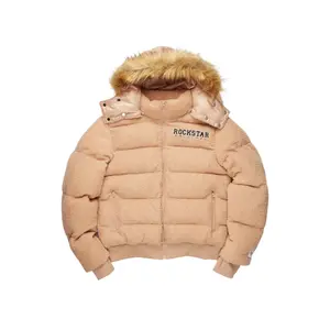 Kesia 2.0 Tan Sherpa Puffer Jacket Kesia 2.0 Tan Sherpa Puffer Jacket