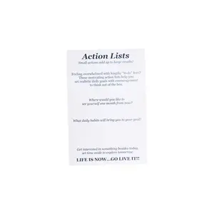 Action List Notepad - Set Goals & Be in Action with Daily Inspiration