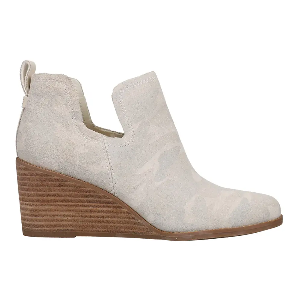 TOMS Womens Kallie Camo  Casual Boots Ankle Mid Heel 2-3" - Beige, Grey