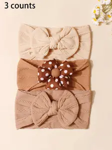 Bow / Flower Decor Baby, Cute Hair Band for Baby Girls & Boys, Newborn Infant Kids Hair Accessories, Baby Big Head Bow