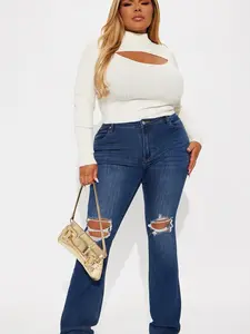 Tall Jessie Mid Rise Distressed Bootcut Jean - Medium Wash