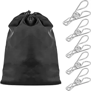 Clothes Pins Heavy Duty Outdoor, 40 Pcs Stainless Steel Clothespins, Metal Clips Heavy Duty for Hanging Clothes, Clothes Clips, Laundry Clips, Stainless Steel Clips for Clothes