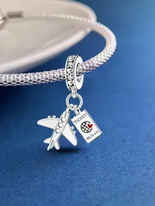 Cute Airplane Design Pendant, Fashionable Jewelry for Women & Men, Trendy All-match & Exquisite Jewelry for Birthday Gift