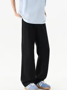 Men's Vintage Gradient Washed Loose Straight Classic Denim Jeans, American Casual Clean Fit Commuter Pants, All Seasons Fashion Long Trousers