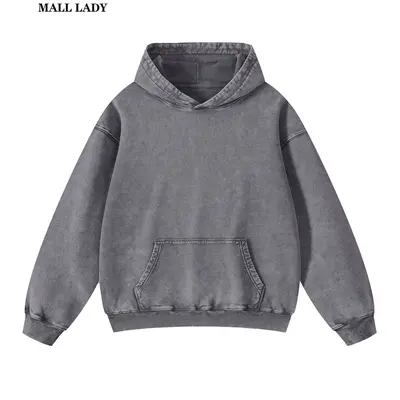 Hollister Boxy Hoodie Grey TikTok Shop
