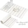 Large Diatomaceous Earth Dish Drying Mat - 24" × 16"  for Kitchen Counter, Super Absorbent, Heat Resistant Dish Drying Mats, Eco-Friendly Diatomaceous Earth Stone Rack Tableware Mat ( White Marble) Coasters Stainless Steel Kitchenware