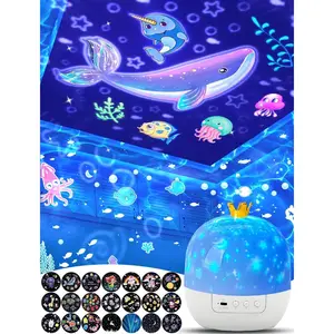 21 Sets of Films, Projector Night Light for  Bedroom, Ceiling,  Night Light Projector, Star Galaxy Projector for 1-14   Girls with 360? Rotation for Christmas, , Room Decor