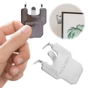 Picture Frame Hooks Set, 10 Piece Metal Interlocking Wall Hooks, Durable and Strong for Sofa Bed Corners Furniture