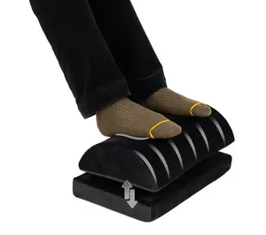 Mind Reader Air-Cloud Memory Foam Footrest, Black