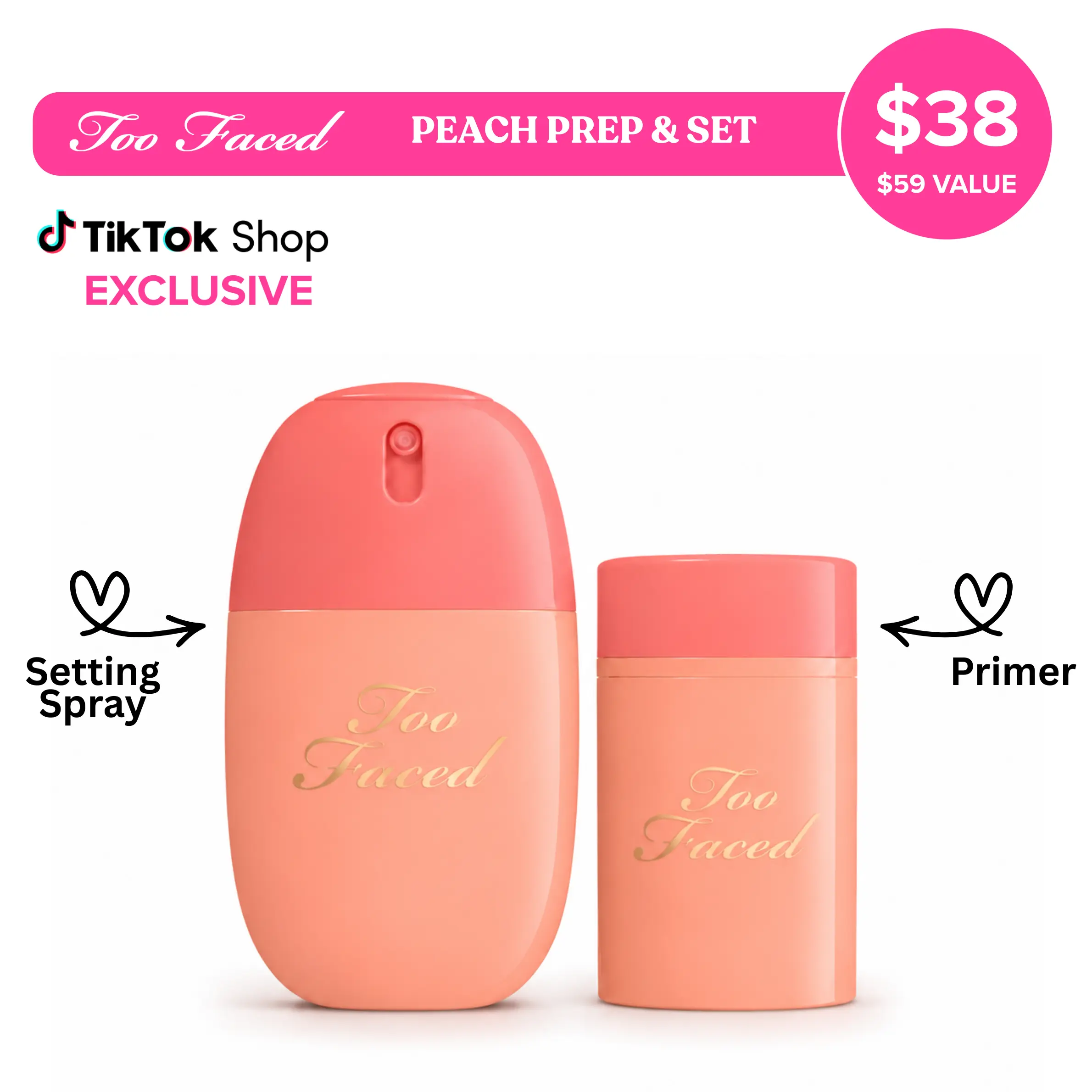 TooFaced Peach Prep & Set