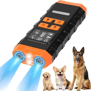 Handheld Ultrasonic Bark Control Device with LCD Display, Night Lighting, Variable Sound Wave, Anti-Barking for Dogs
