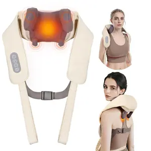 Cordless Heated Neck Massager, Electric Back Massager Pillow, Neck Massage Tool for Women & Men, Personal Care Appliances