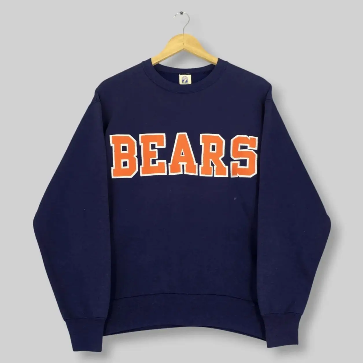 Vintage 1990s Chicago Bears Football Sweatshirt Large Chicago Bears Embroidery Spell Out Logo Sweater Bears American Football Crewneck 9KH
