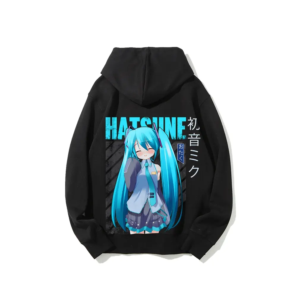 Hatsune Miku Otaku Printed Unisex Casual Hoodie