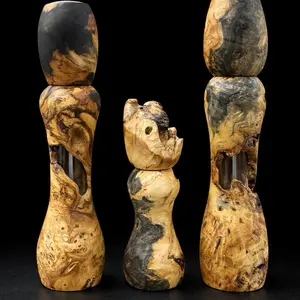 *Saw it on Live* Handmade Wooden Pepper Mill – 8” / 10” / 12” – Premium Hardwood Grinder – Adjustable Grind – Made in USA Mechanism