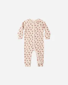Organic Long John Pajamas || Holly Berry