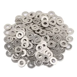 200 count 1/4'' x 5/8'' Washers 304 Stainless Steel Flat Washers Universal Metal Washers